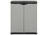 Vidaxl Contenitore Per Rifiuti Grigio E Nero 68X40X85 Cm Pp