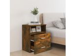 Comodini 2 Pz. Rovere Fumé 50X32X60 Cm