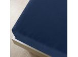 Vidaxl Lenzuolo Matrimoniale In Jersey Blu Navy 180X200 Cm Cotone