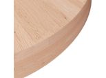 Vidaxl Piano Tavolo Rotondo Ø50X4 Cm Legno Massello Di Rovere Non Trattato
