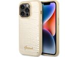 Guess Guhcp14Lhgcrhd Iphone 14 Pro6,1 ZłOty/Gold Hardcase Croco Collection