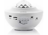 Innovagoods® Proiettore Di Stelle Con Altoparlante Bluetooth, Proiettore Di Luce Notturna, 3 Livelli Di Luminosità, Luce Notturna, Luce Notturna, Decorazione Per La Camera Da Letto Del Bambino.