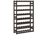 Syfax™ Portabottiglie Per 56 Bottiglie Nero Legno Massello Di Pino