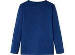 Vidaxl Camicia A Maniche Lunghe Per Bambini Blu Denim 104