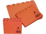 Liderpapel File Index Leader Carta Cartone N2 75X125 Mm Arancione Arancione Taglia Unica