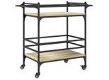 Carrello Da Cucina Rovere Sonoma 82X40X78,5 Cm Materiale A Base Di Legno
