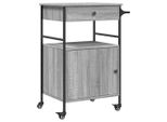 Carrello Da Cucina Grey Sonoma 56X43X89,5 Cm Materiale A Base Di Legno