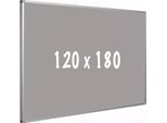 Bacheca In Sughero Pro Stella - Telaio In Alluminio - Montaggio Facile - Puntine - Grigio - Bacheche - 120X180Cm