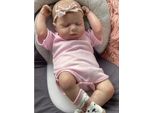 48 Cm Neonato, Rinato, Loulou, Addormentato, Pelle 3D Realistica Con Vene Visibili, Bambola Di Alta Qualità Fatta A Mano Da Collezione Artistica