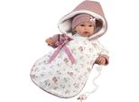 Llorens Bambola Piangente Rosa Con Sacco A Pelo E Suoni 36 Cm