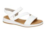 Gabor Rhodos Sandalo Da Donna - Sandali Con Cinturino Bianco Elegante Nuovo
