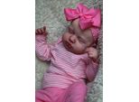 Bambina Neonata Di 49 Cm, Bambola Rinata, Corpo Addormentato, Morbido E Coccoloso, Pelle 3D Realistica Con Vene Visibili, Bambola Fatta A Mano Di Alta Qualità