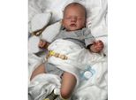 45 Cm Già Finito Reborn Baby Sam Taglia Neonato, Pelle Di Bambino Realistica, Morbida E Coccolosa Con Pittura 3D E Vene Visibili, MuñEca Bebe