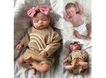 45CM Full Body Silicone Reborn Baby Doll Rosalie Strati Multipli Pittura 3D Pelle Vene Dettagliate MuñEca Bebe Reborn
