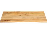Vidaxl Piano Del Tavolo Con Bordo Ad Albero 90X60X2,5 Cm In Legno Massiccio Di Mango