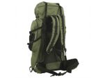 Vidaxl Zaino Da Trekking Verde Militare 100 L Tessuto Oxford