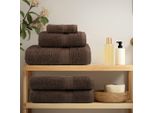 Vidaxl Asciugamani Da Doccia Premium Solund 10 Pz. Marrone 70X140 Cm 600 G/M²