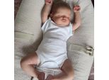 Rosalie, Bambola Reborn In Vinile A Corpo Intero Da 18 Pollici Con Bambola Addormentata, Realistica, Morbida Pelle 3D Con Vene Visibili, Bambola D'arte Da Collezione
