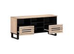 Mobile Tv Vidaxl 100X34X46 Cm In Legno Massiccio Di Mango