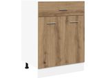 Vidaxl Armadio Base Lyon Artisan Oak 60X46X81,5 Cm Materiale A Base Di Legno