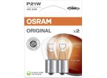 Osram Original P21W Ba15S 12 V/21 W (Confezione Blister Da 2)