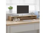 Vidaxl Supporto Per Monitor Artisan Oak 100X24X13 Cm Materiale A Base Di Legno
