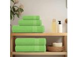 Vidaxl Asciugamani 2 Pz. Verde Mela 100X200 Cm 360 G/M² 100% Cotone