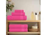 Vidaxl Asciugamani 10 Pz. Rosa 50X100 Cm 360 G/M² 100% Cotone