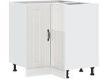Vidaxl Base Ad Angolo Per Cucina Lucca Materiale A Base Di Legno Bianco Lucido