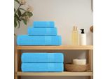 Vidaxl Asciugamani 2 Pezzi Frogn Turchese 30X30 Cm 100% Cotone