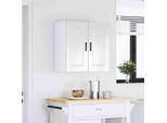 Vidaxl Pensile Da Cucina Porto Bianco Lucido A Base Di Legno
