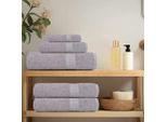 Vidaxl Asciugamani 2 Pz. Grigio 100X200 Cm 360 G/M² 100% Cotone