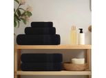 Vidaxl Asciugamani 10 Pezzi Nero 50X100 Cm 360 G/M² 100% Cotone