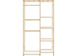 Vidaxl Stendibiancheria Con Ripiani 100X50X184,5 Cm In Bambù