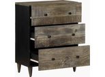 Vidaxl Credenza Grigio Chiaro 60X33,5X75 Cm In Legno Massiccio Di Mango