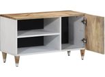 Mobile Tv Vidaxl 80X31,5X46 Cm In Legno Massiccio Di Mango