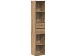 Vidaxl Libreria Artisan In Rovere 36X30X171 Cm Materiale A Base Di Legno
