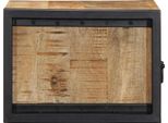 Vidaxl Comodino 40X35X25 Cm Legno Massiccio Di Mango Grezzo