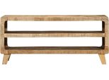 Vidaxl Mobile Tv 105X46X32 Cm Legno Massiccio Grezzo Mango