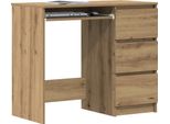 Vidaxl Scrivania In Rovere Artisan 90X45X76 Cm Materiale A Base Di Legno