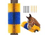 Spazzola Tiragraffi Per Bovini 20 In 1, Spazzola Tiragraffi Per Cavalli - Allevia Il Prurito - Design Ergonomico - Resistente Ed Efficace