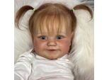 48 Cm Reborn Baby Doll Bambina Neonata Realistico Tocco Morbido Con Capelli Radicati A Mano Bambola D'arte In Silicone Di Alta Qualità