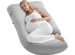 Cuscino Per La Gravidanza E L'allattamento, Cuscino Per Il Sonno Laterale A Forma Di G - 132X68X20Cm - Cuscino Per Il Sonno Confortevole Per Donne In Gravidanza E In Allattamento