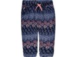 Pantaloni Da Bambina Con Motivo Kanz Blu Navy