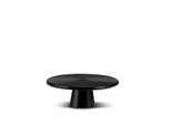 Dutchdeluxes - Ceramica - Alzata Per Torte - Diametro 20 Cm - Design Unico - Nero