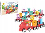 Treno Magnetico Educativo Rosso, Apprendimento Dei Numeri, Operazioni Montessori, 31 Pezzi