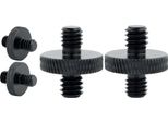 Riduzione A Vite Adattatore Da 1/4" A M6 Treppiede Alluminio Nero 18 Mm"