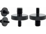 Riduzione A Vite Adattatore Da 1/4" A M4 Treppiede Alluminio Nero 18 Mm"