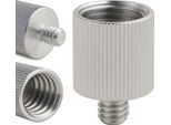 Manicotto Adattatore Riduttore Treppiede 1/4" Maschio A 5/8"" Femmina Alluminio 26 Mm"