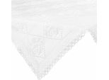 Eurofirany | Tovaglia Da Centro - Tovaglia Bianca - 85 X 85 Cm - All'uncinetto